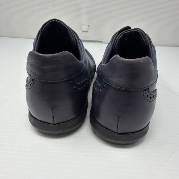 Stefano Ricci Dress Shoes Mens 9.5 Calf leather Blue Wingtip Crest Made In Italy main image 4